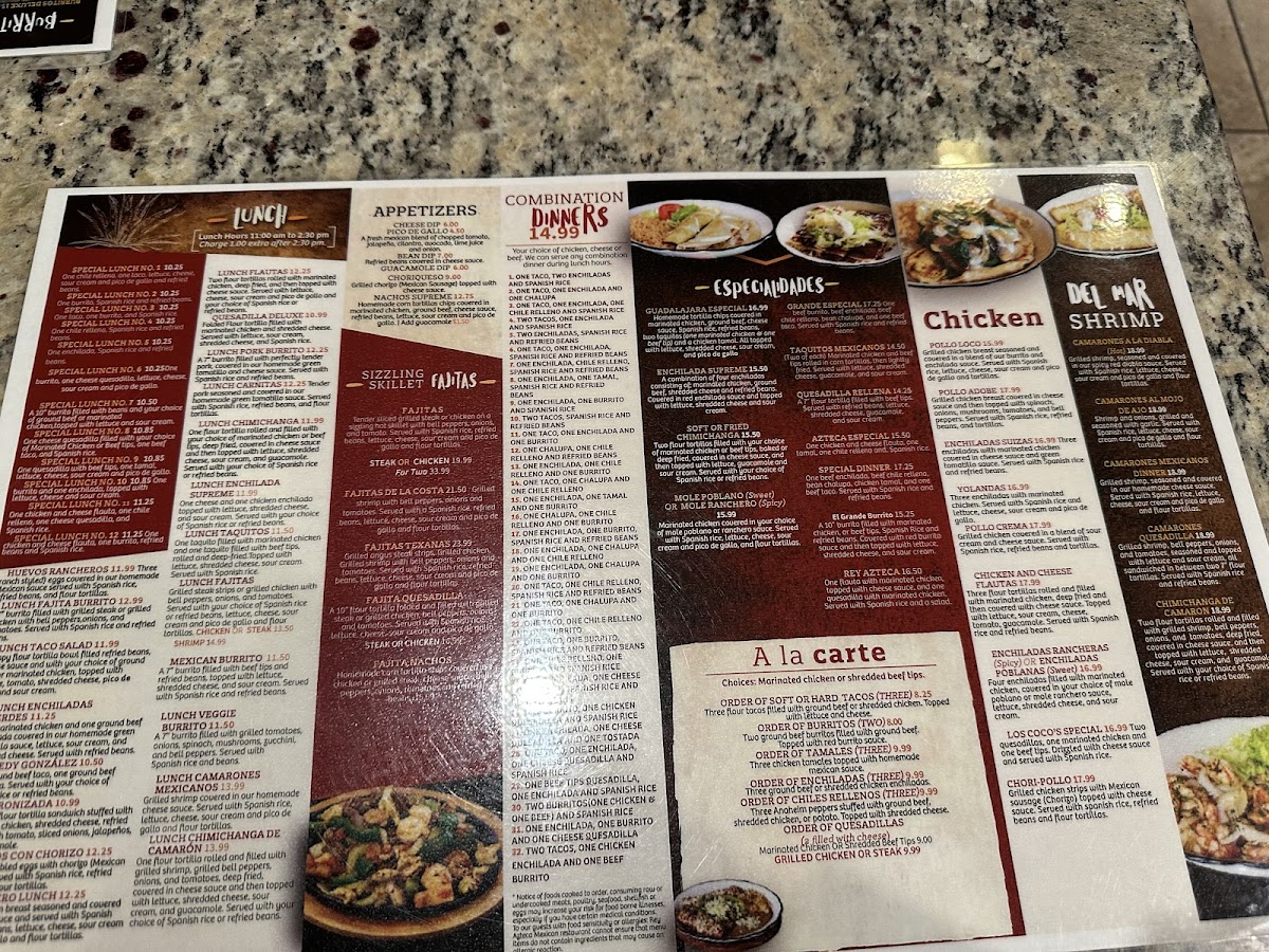 Rey Azteca Mexican Restaurant Palmyra Menu-10